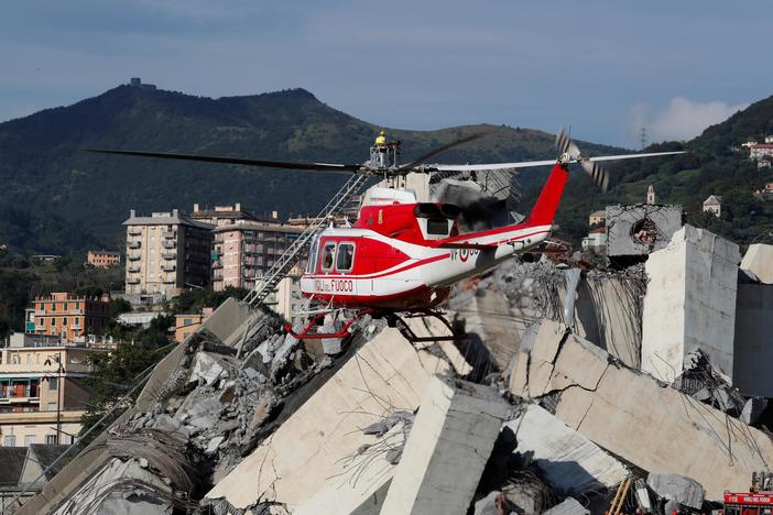 As many as 35 cars and three trucks were on a bridge in Genoa, Italy, when it collapsed.