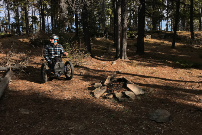 Paralyzed outdoorsman designs bike to cycle woods again
