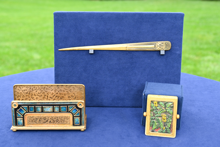Appraisal: Tiffany Desk Set Pieces, ca. 1910