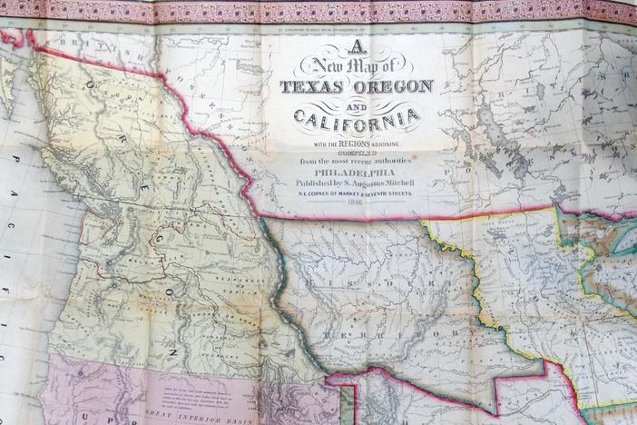 Appraisal: 1846 Map of Western America, from Eugene Hour 2