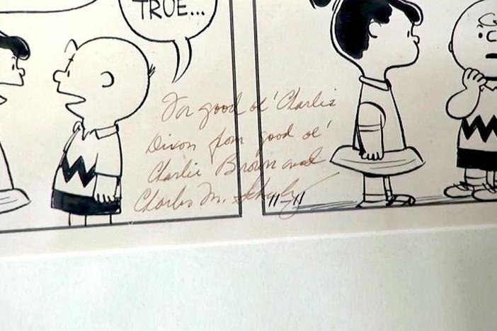 Appraisal: 1955 C. Schulz Signed "Peanuts" Strip, from Jacksonville Hour 2.