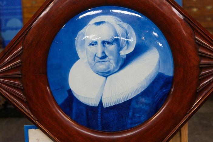 Appraisal: De Porceleyne Fles Delft Plaque, ca. 1898