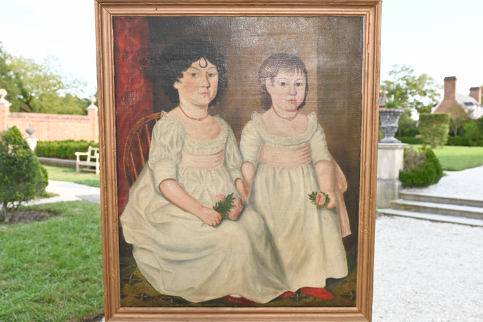 Appraisal: Folk Art Oil Portrait, ca. 1800