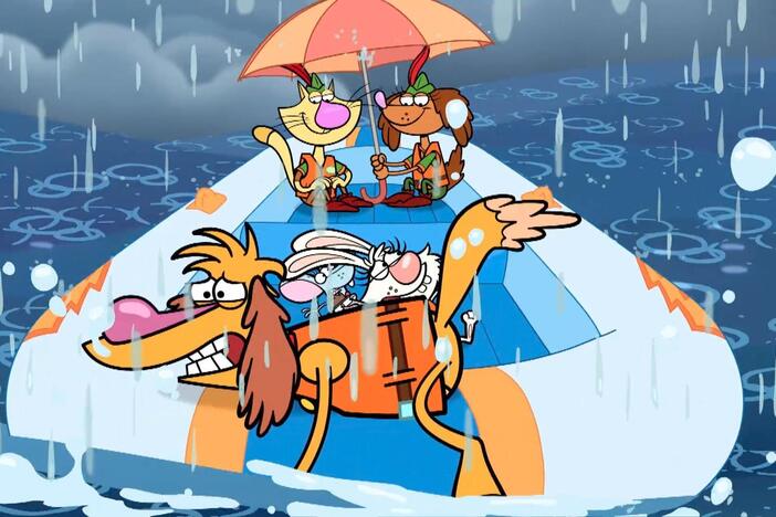 Nature Cat and his pals find themselves in a rain storm while looking for Mr. Chewinsky.