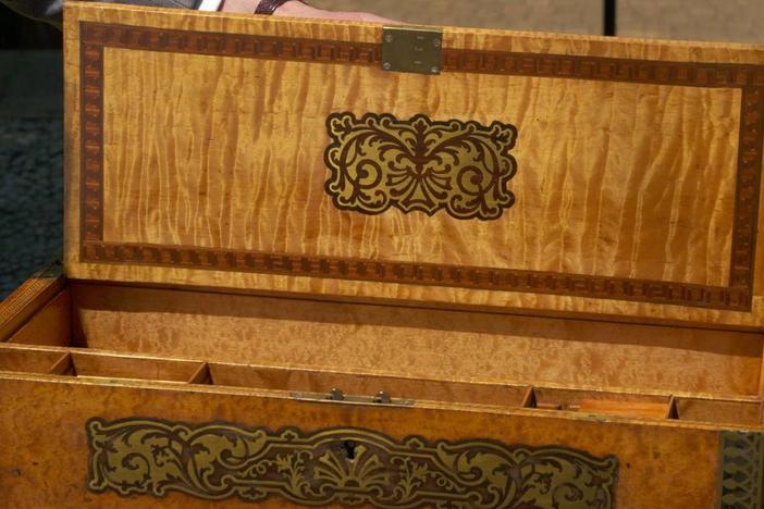 Appraisal: George IV Brass-inlaid Lap Desk, ca. 1825