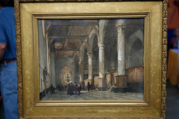 Appraisal: Johannes Bosboom Watercolor, ca. 1860