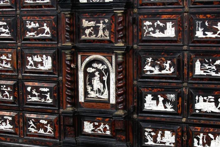 Appraisal: 19th C. Cabinet-on-Stand from El Paso Hour 2.