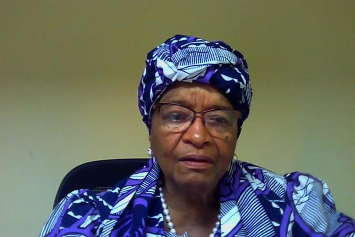 Ellen Johnson Sirleaf joins the program.