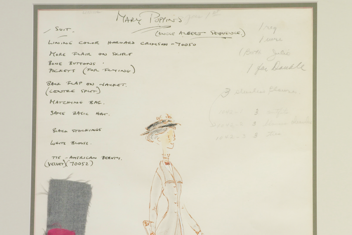 Appraisal: Tony Walton "Mary Poppins" Design Sketch