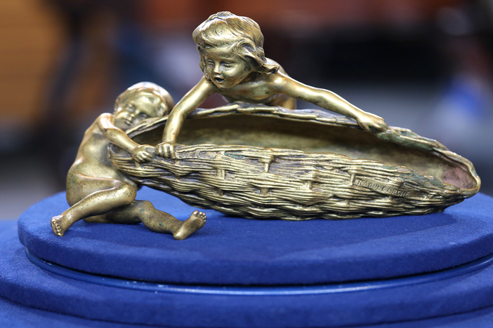 Appraisal: François-Raoul Larche Bronze, ca. 1900, in St. Louis Hour 1.