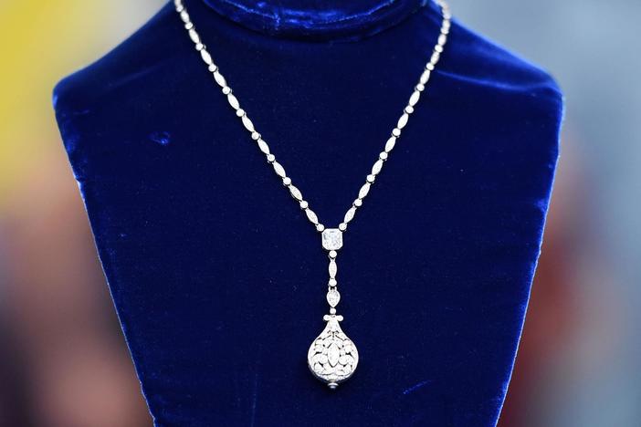 Appraisal: Tiffany & Co. Pendant Watch Necklace, ca. 1910, from Cleveland Hr 3.