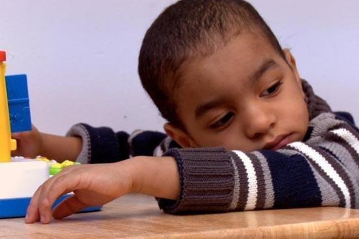 A two and a half year old diagnosed with autism goes through the first months of school.