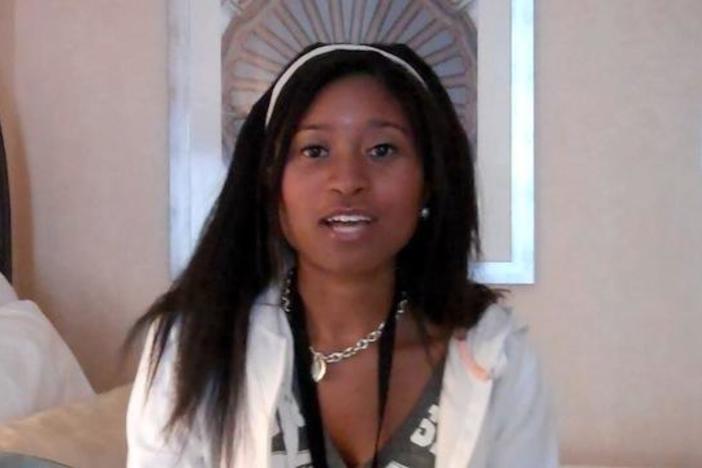 Student Freedom Rider JoyEllen Freeman interviews Montgomery, AL native Stephanie Burton.