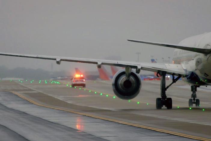 Inspectors get 45 seconds to ID and pick up fallen debris, across a whole runway.
