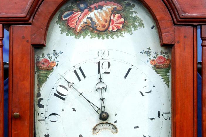 Appraisal: Jacob Cope Grandfather Clock, ca. 1820, from Pittsburgh Hour 1