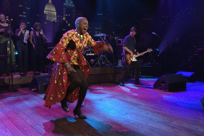 Benin native Angélique Kidjo performs one of her most recognizable songs.