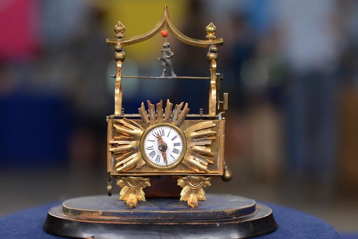 Appraisal: Austrian "Zappler" Animated Clock, ca. 1810, from Tucson Hr 2.