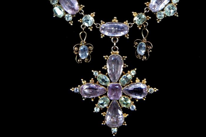 Appraisal: Georgian Gem-Set Necklace, ca. 1830, from Billings Hour 2