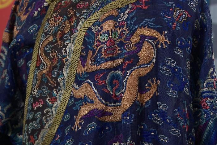 Appraisal: Chinese Silk Summer Court Robe, ca. 1900, from Salt Lake City Hour 2