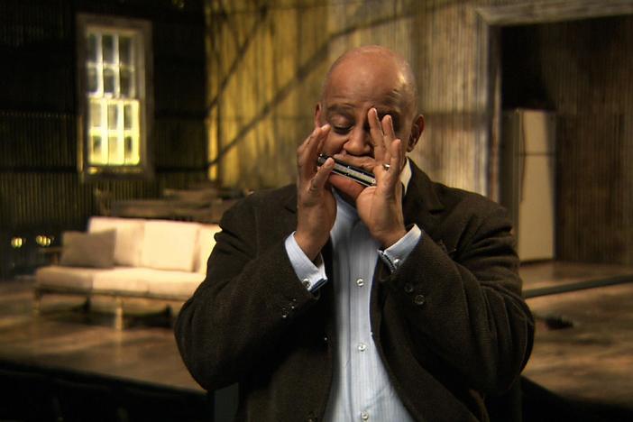 The actor learned how to play harmonica for his Tony Award-winning role in Seven Guitars. 