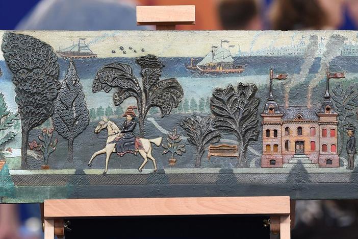Appraisal: Folk Art Carved Panel, ca. 1900, from Chicago, Hour 2.