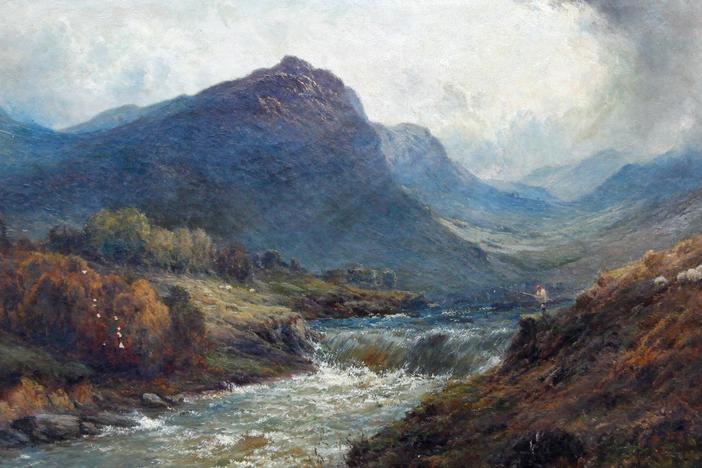 Appraisal: Alfred de Breanski Sr. Oil Painting, ca. 1870, from Atlanta Hour 2.