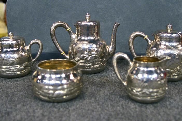 Appraisal: 1883 Dominick & Haff Silver Tea Set, from Vintage Charlotte.