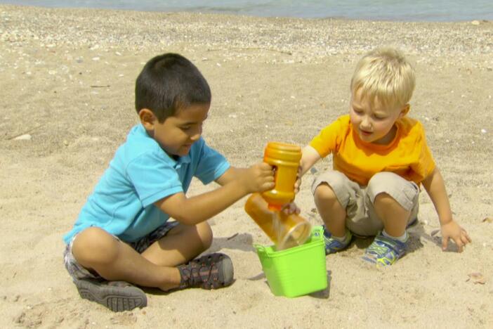 Nature Cat is brought to you today by: Sand!