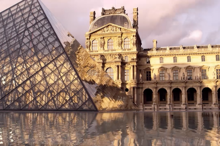 The team uses AR technology to see what the voids inside the Great Pyramid might look like
