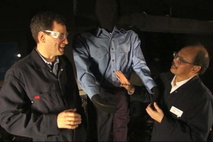David Pogue visits DuPont to get a closer look at fireproof clothing.
