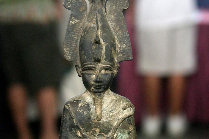 Appraisal: Bronze Osiris Figure, ca. 300 BC, in Vintage Savannah.