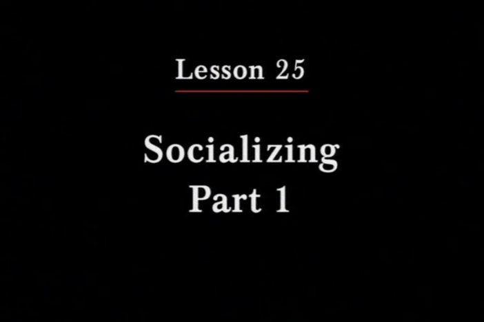 JPN II, Lesson 25. The topic covered is socializing: past and future activities.