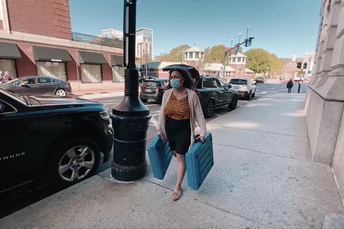 An election official opens the door to her life during the 2020 presidential election.