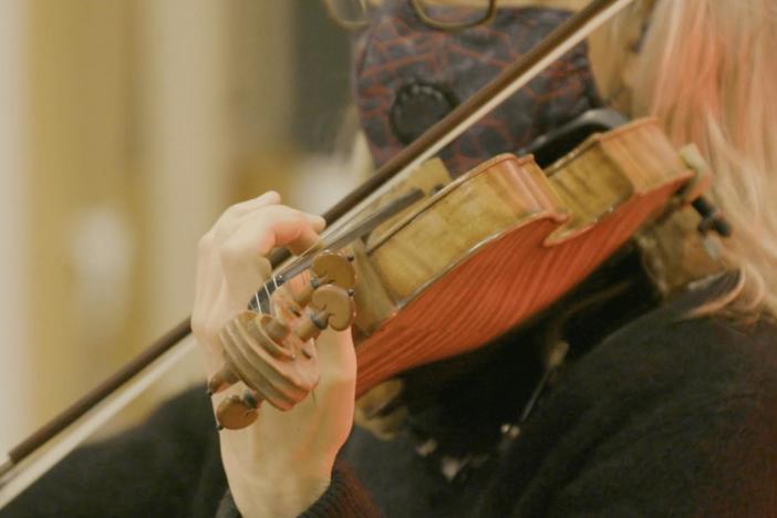 Join Sanjeev Bhaskar on a tour of Abbey Road Studios, where the show music is recorded.