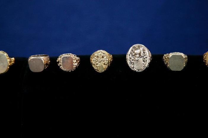 Appraisal: Collection of Early 20th Century Gold Signet Rings