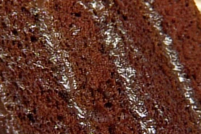 Baker Jim Dodge makes a decadent chocolate buttermilk fudge cake.