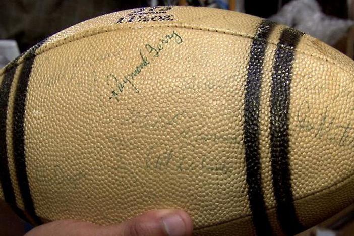 Appraisal: 1958 Signed Baltimore Colts Football from El Paso Hour 2.