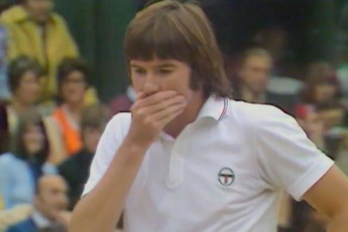 Arthur Ashe hatches a plan on how to defeat Jimmy Connors at the 1975 Wimbledon finals.