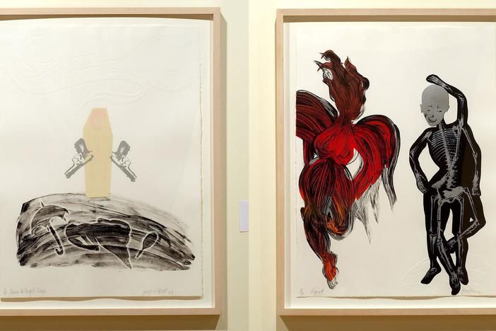 Curator Amy Raehse and Artist Joyce J. Scott on her "Soul Erased" print series