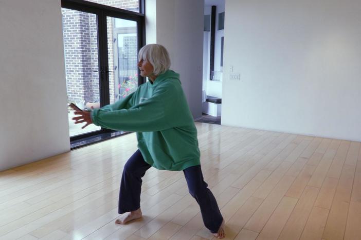 Twyla Tharp's creative process is very physical, even into her 80's.