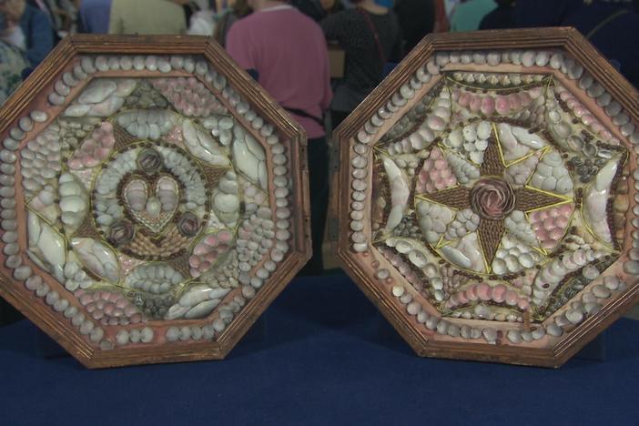 Appraisal: Sailor's Shellwork Valentine, ca. 1860, in Harrisburg, Hour 2.