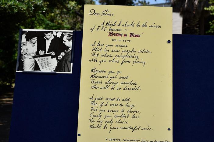 Appraisal:1956 Elvis Presley-signed Postcard