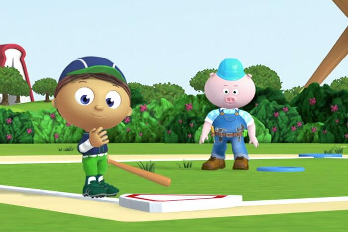The gang tells Whyatt how practice will allow him to get better in baseball. 