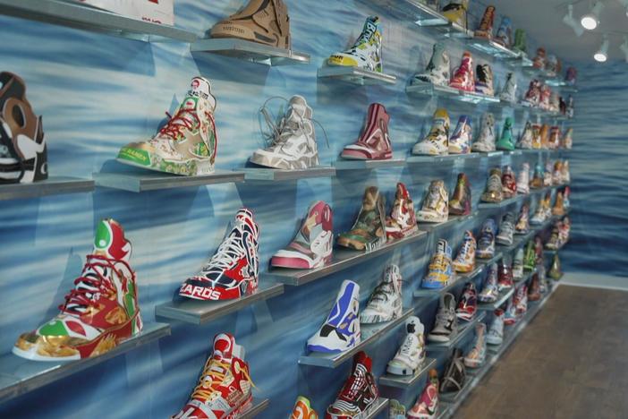 DC art exhibit makes shoes out of trash in nod to the 'Great Shoe Spill of 1990'