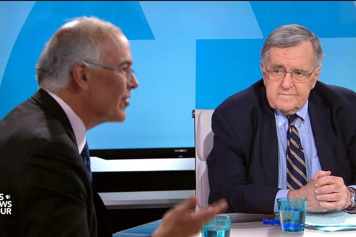 Mark Shields and David Brooks join John Yang to discuss the week’s news.