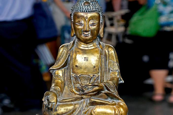 Appraisal: Chinese Gilt Bronze Amida Buddah, ca. 1550, from Knoxville Hour 1.
