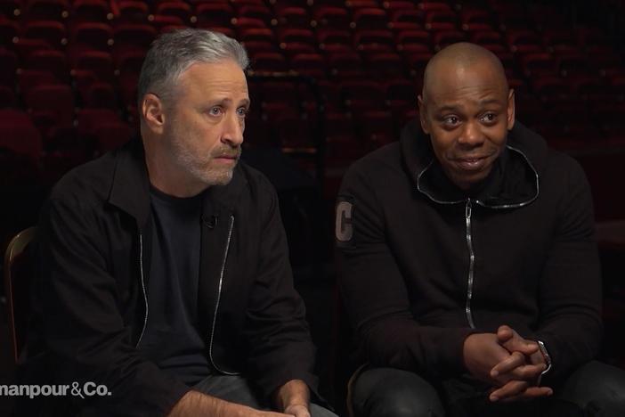 Christiane Amanpour sits down with Dave Chappelle and Jon Stewart.