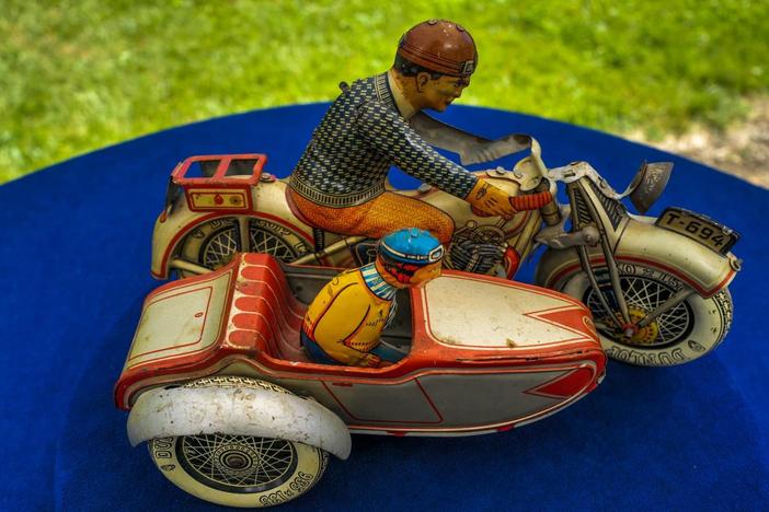 Appraisal: Tippco Large Motorcycle with Sidecar, ca. 1935