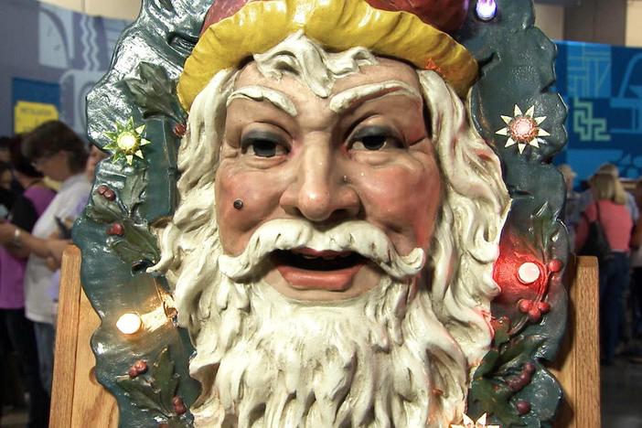 Appraisal: Tuscany Art Company Composition Santa Plaque, from Spokane, Hour 1.