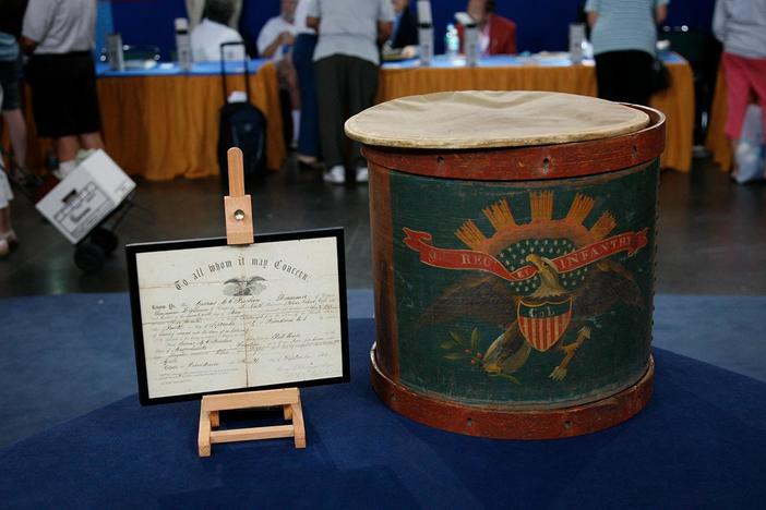 Appraisal: 1862 Civil War Discharge & Drum